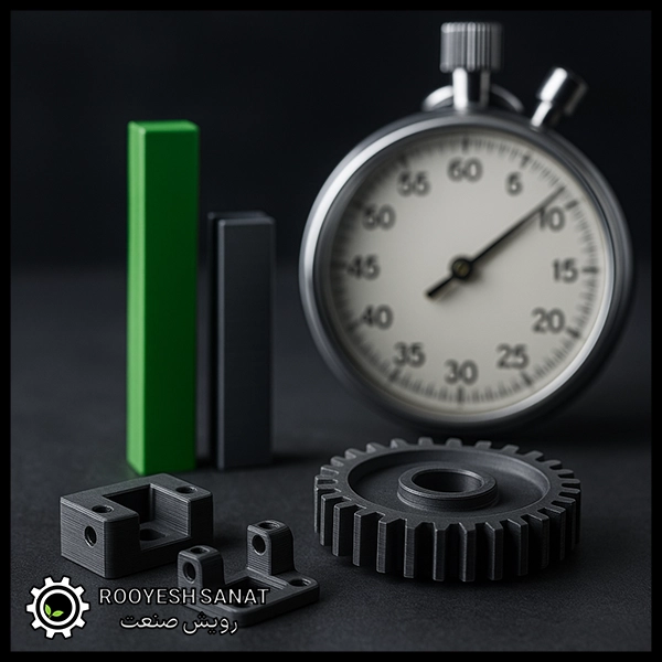 هزینه و زمان تولید قطعات یدکی با پرینت سه‌ بعدی