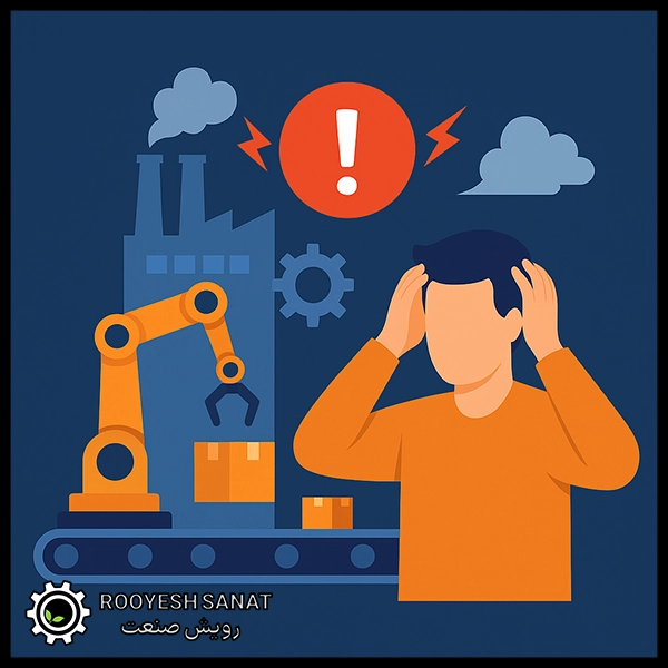 توقفات دستگاه‌ها در خطوط تولید؛ علت‌ها و اثرات