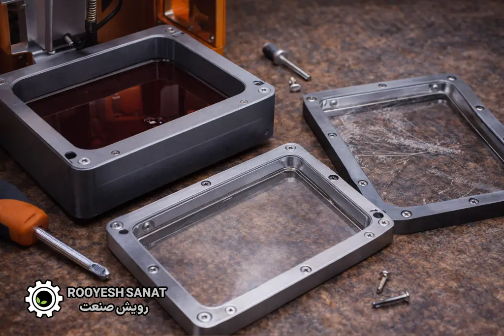 آموزش تعویض قطعات مصرفی پرینتر سه بعدی رزینی (SLA / LCD)