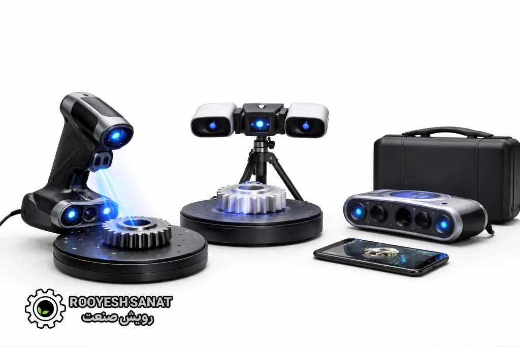 انواع اسکنر سه بعدی